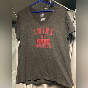 MN Twins Women’s Baseball T-Shirt,Size :XL